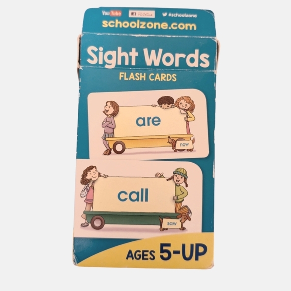 School Zone Sight Words Flash Cards Ages 5 and Up - Picture 2 of 3